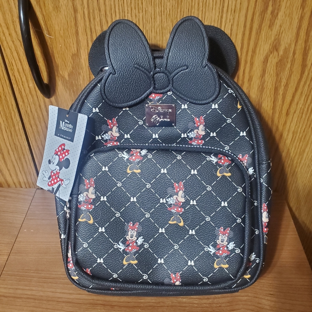 Disney Minnie Mouse Backpack with Ears and Bow